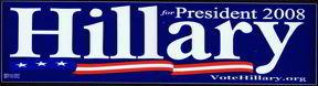 Hillary Clinton Bumper Sticker