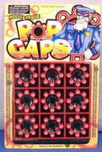 Police Cap Gun Toy on Display Card