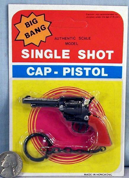 Cap Gun Keychain on Display Card #1