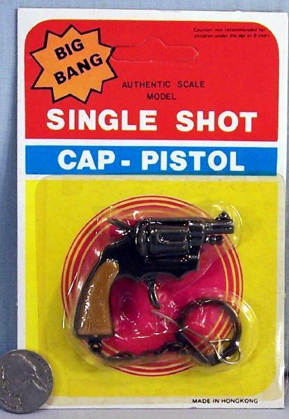 Cap Gun Keychain on Display Card #2
