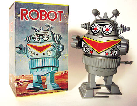 Wind-Up Robot Toy 1970s