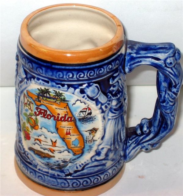 Florida Souvenir Mug - Vintage Ceramic Cup