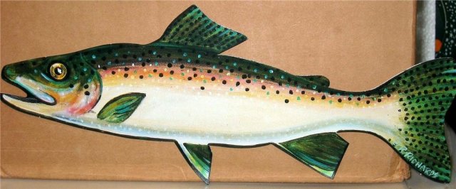 Rainbow Trout Greeting Cards 1960s