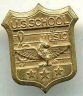 US School of Music Tin Shield Pin - Vintage