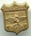 US School of Music Tin Shield Pin - Vintage