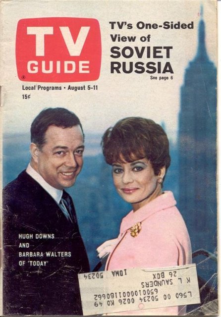 Old Vintage 1967 TV Guide Barbara Walters Hugh