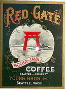 Red Gate Seattle Coffee Sign