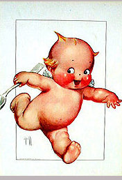 Rosie O'Neill Kewpie Ice Cream Print