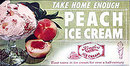 Hendler's Peach Ice Cream Sign