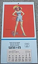 old vintage 1965 UNION GAS pinup CALENDAR