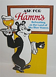 Hamms Bear Beer Sign