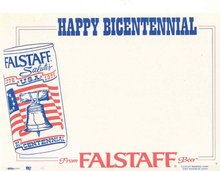 Falstaff Beer Sign - Bicentennial