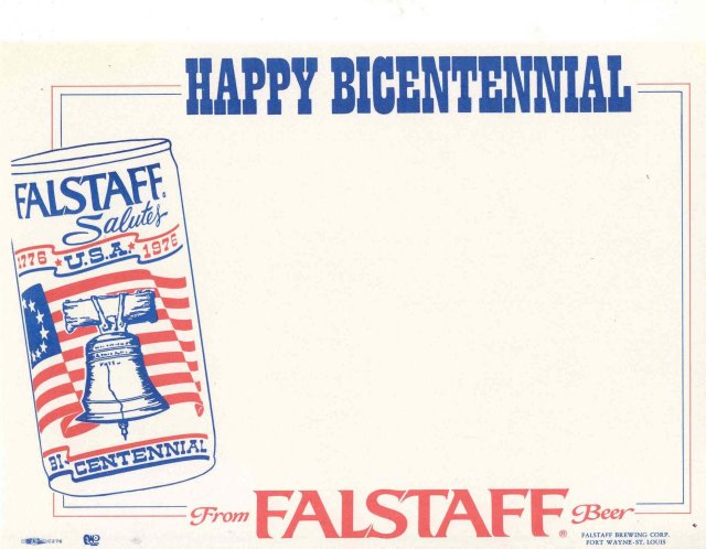 Falstaff Beer Sign - Bicentennial