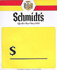 Schmidt's Beer Sign