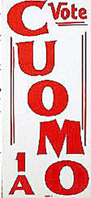 Mario Cuomo NY Governor Poster