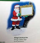 New Village Accessories SANTA CLAUS figure