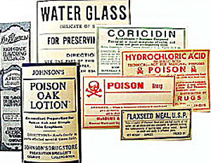 Medicine Poison Labels