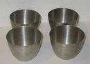 4 old vintage Pewter Jefferson Cups ~ Bolivia