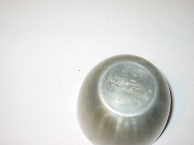 4 old vintage Pewter Jefferson Cups ~ Bolivia
