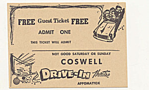 Drive In Movie Pass - Virigina