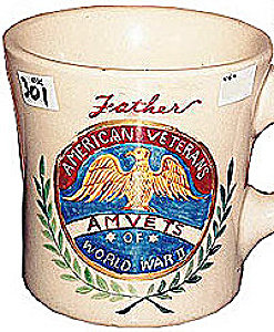 American Veterans Pottery Mug - WW2