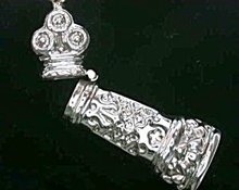 Repro Sterling Silver Sewing Needlecase