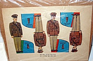 WW2 Army General Paper Doll Toys