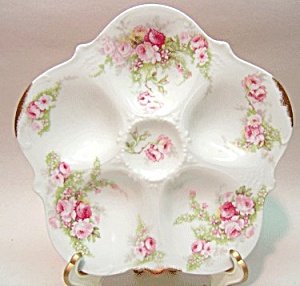 Elite Limoges Floral Oyster Plate