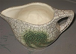 McCoy Grecian Creamer - 14K White Crackle Gold
