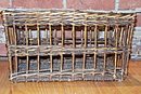 English Wool Wicker Sample Basket ~ storage