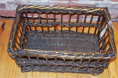 English Wool Wicker Sample Basket ~ storage