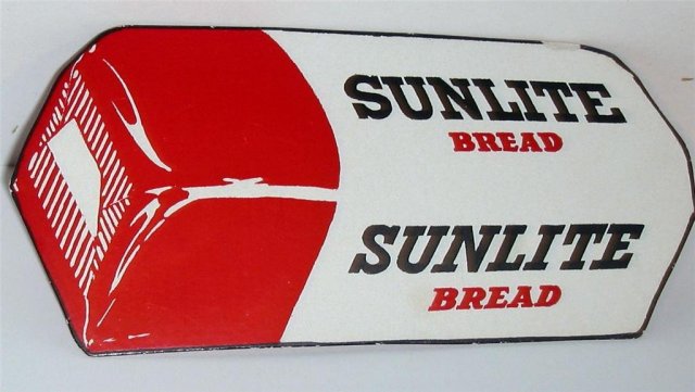 Sunlite Bread Diecut Blotter Sign