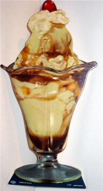 Woolworth Carmel Ice Cream Sign