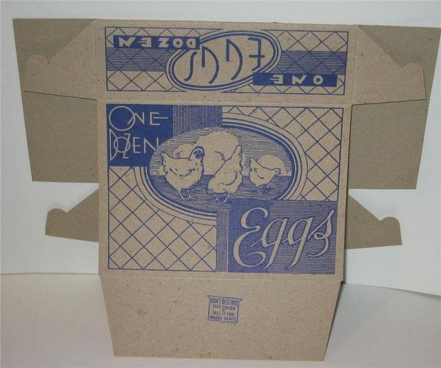 Egg Chicken Box 1950s