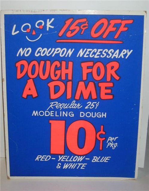 Modeling Dough Clay Store sign