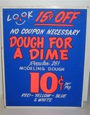 Modeling Dough Clay Store sign