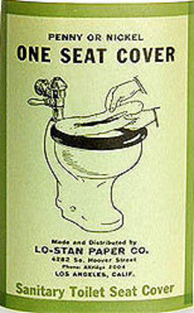 Toilet Seat Label 1928
