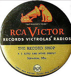 RCA Record Duster Celluloid Tin