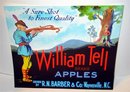 William Tell Apple Crate label ~ 1940s