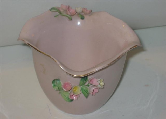 Pink Rose Pottery Bowl