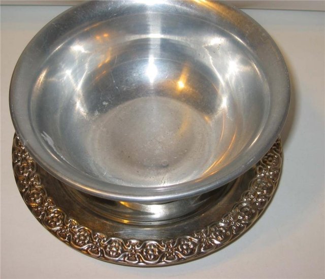 Silver Serving Bowl Engraved
