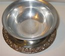 Silver Serving Bowl Engraved