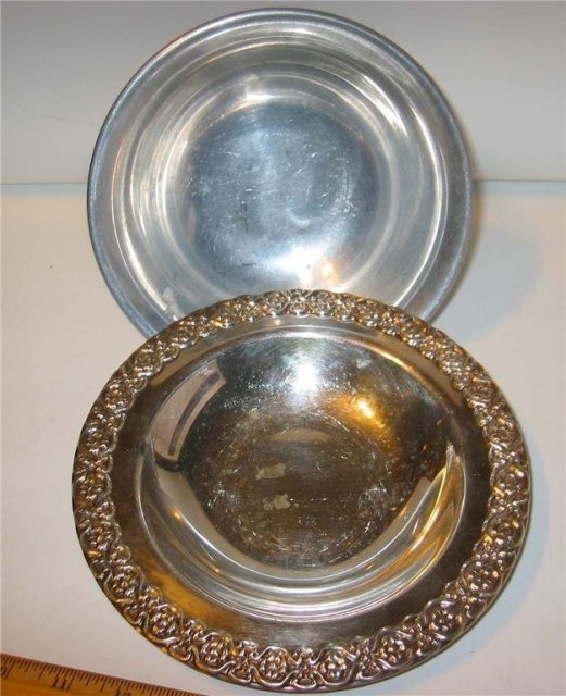 Silver Serving Bowl Engraved