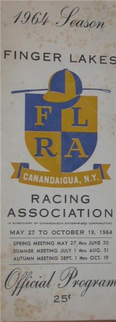 Finger Lakes Racing Program 1964