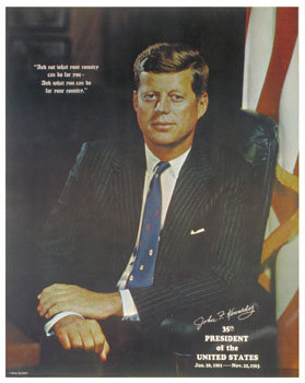 JFK Kennedy Memorial Poster