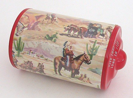 Celluloid Western Roll Toy