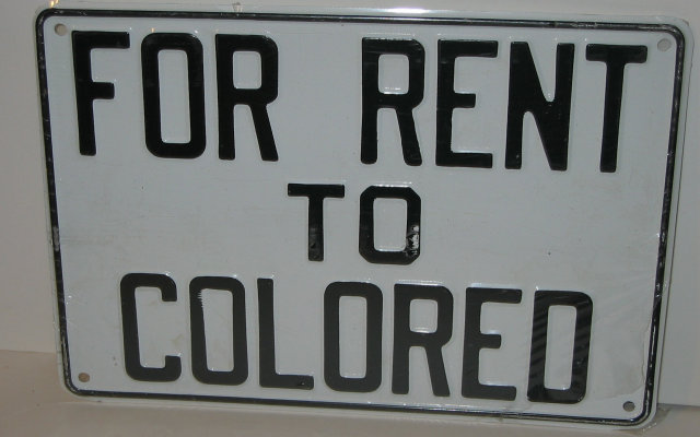 Segregation Sign - For Rent Colored