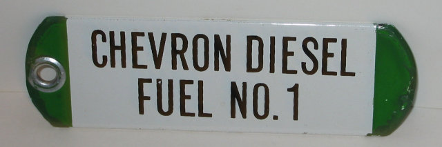 Chevron Gas Porcelain Sign