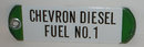 Chevron Gas Porcelain Sign