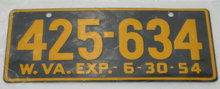West Virgina License Plate Cereal premium Toy